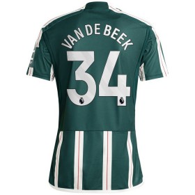 Camisolas Manchester United Van De Beek 34 2º Equipamento Alternativa 2023-24 Manga Curta
